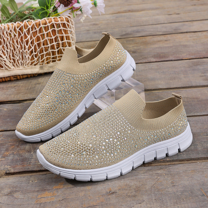 Women's Comfortable Slip-On Sneakers with Breathable Upper EB