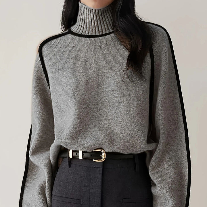 Emilie Turtleneck Sweater - Elena Harper