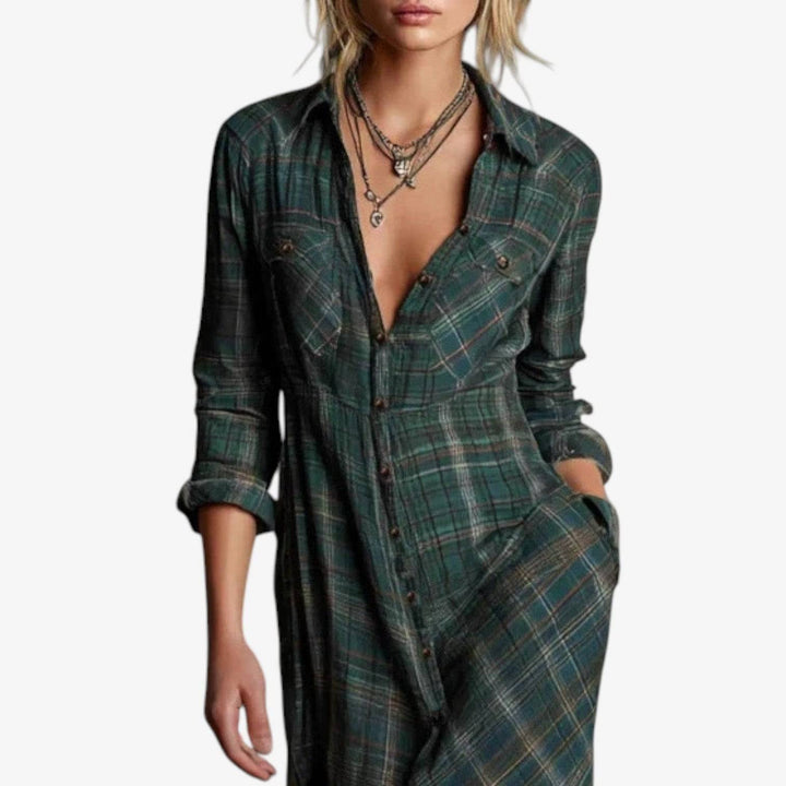 Marcelline™ Emma & Rose Cape Town elegant casual robe in soft fabric, featuring a relaxed fit and stylish design.