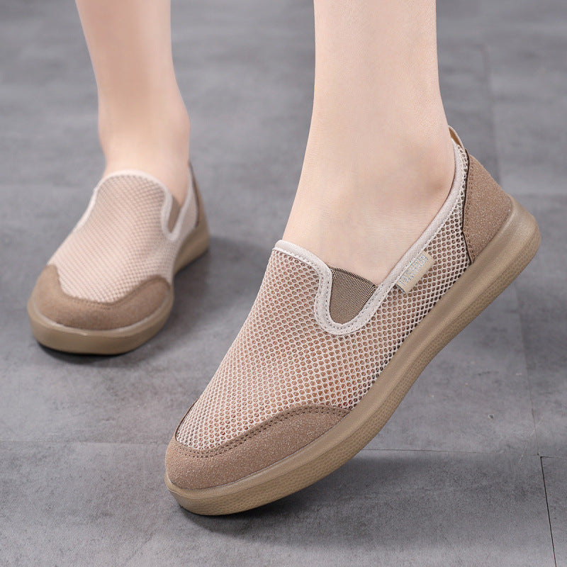 Women's Breathable Slip-On Shoes Made of Mesh Material EB