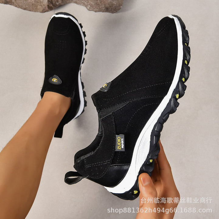 Women's Breathable Outdoor Sneakers with Elastic Slip-On and Non-Slip Sole EB