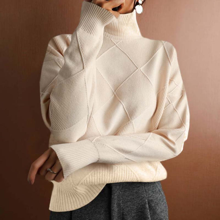 Casual Knit Pullover in Solid Colour
