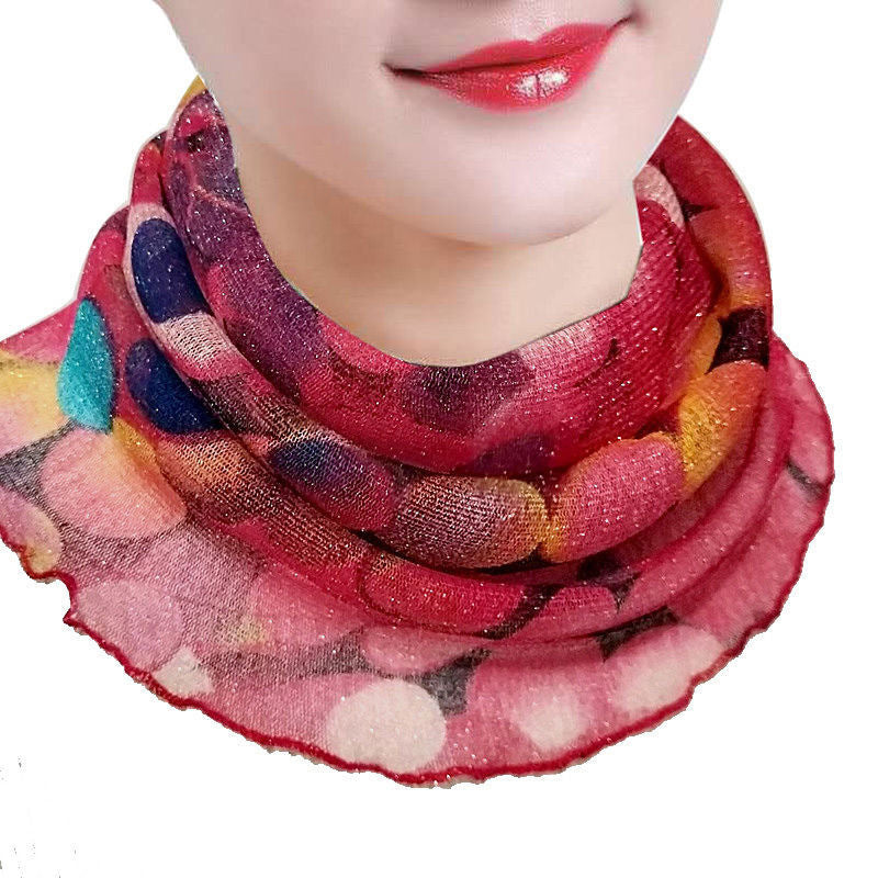 Colorful Polka Dot Scarf