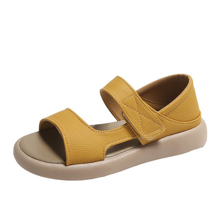 Women's Comfortable Strap Sandals with Adjustable Velcro EB, view 6 - Elena Harper