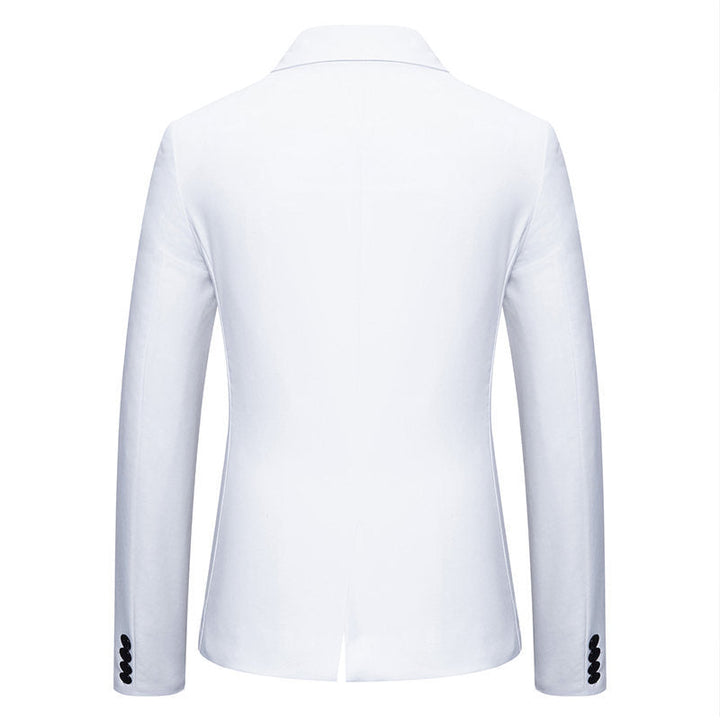 Men's Elegant Blazer with Contrasting Lapels