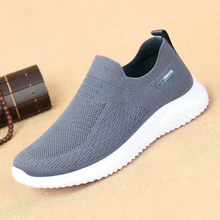 Women's Breathable Slip-On Sneakers with Flexible Design and Non-Slip Sole EB