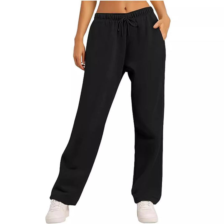 Women’s Comfortable Sports Pants with Elastic Waistband and Side Pockets EB