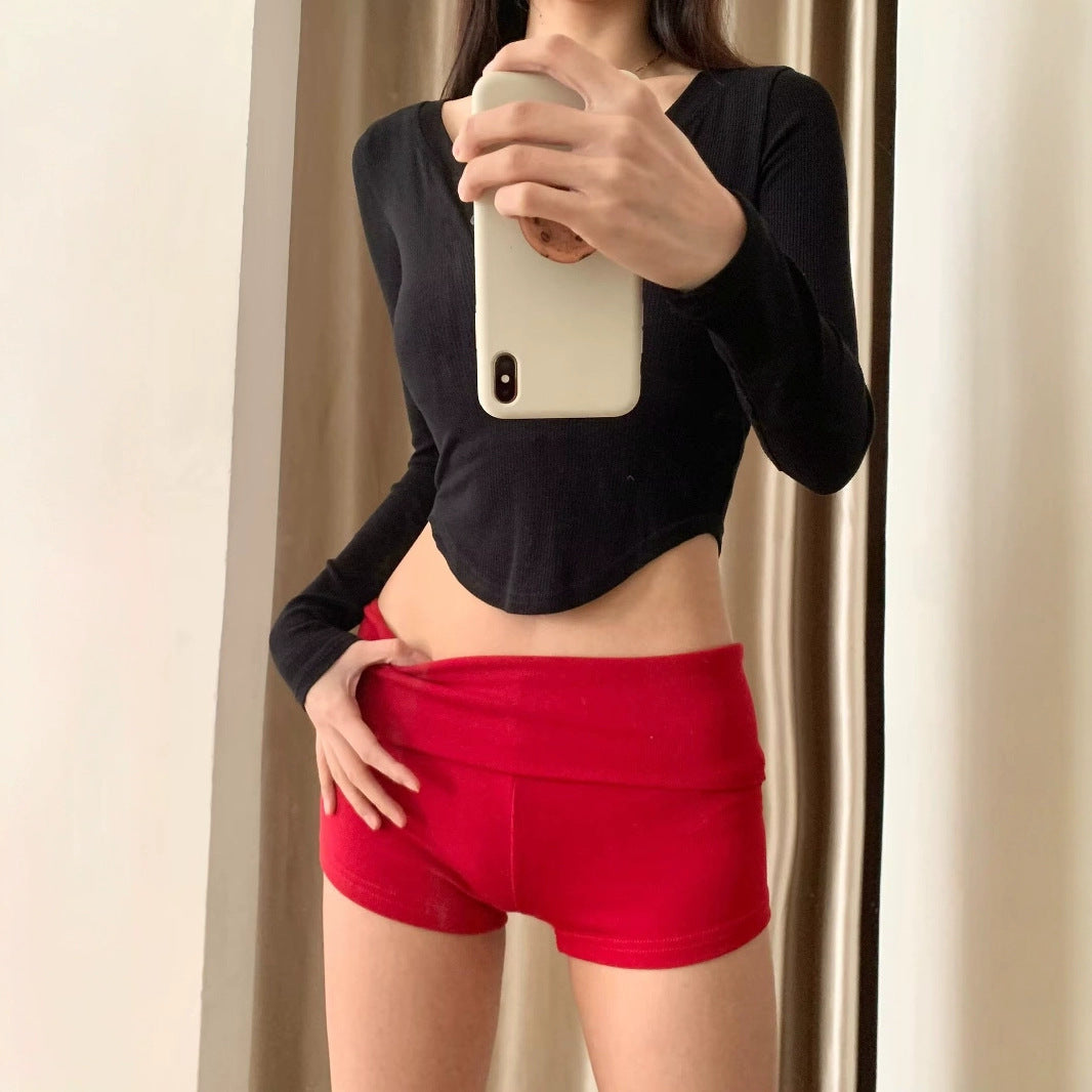 Women's Comfortable Sports Shorts with Wide Waistband EB