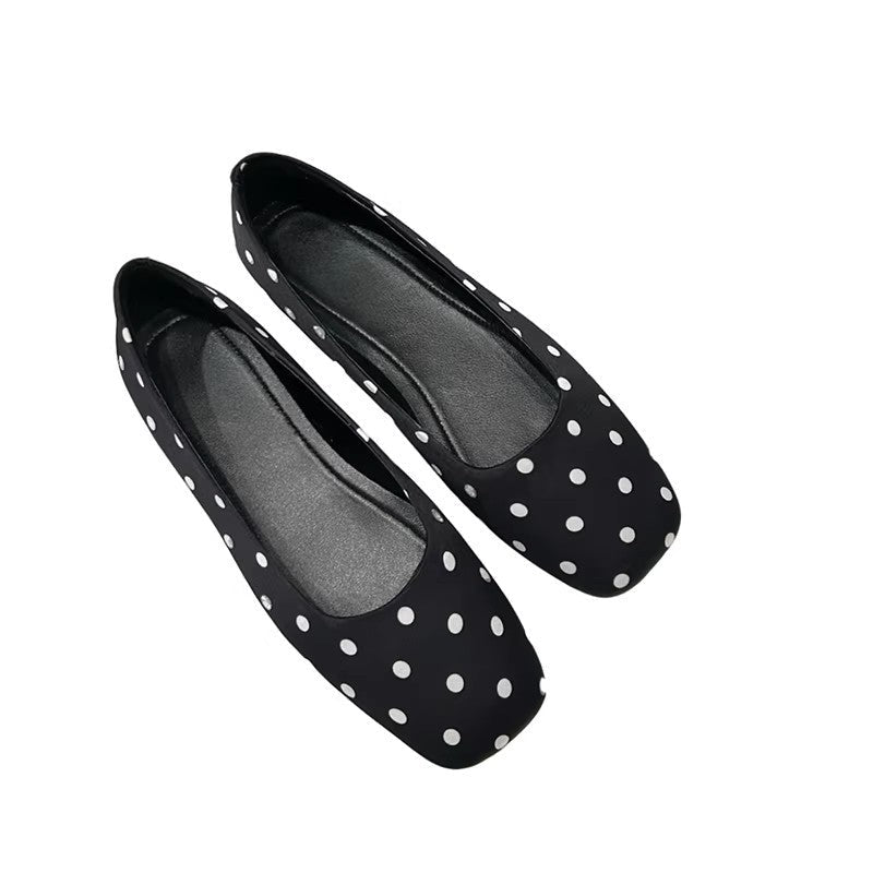 Ladies' Ballerinas with Classic Polka Dot Design EB