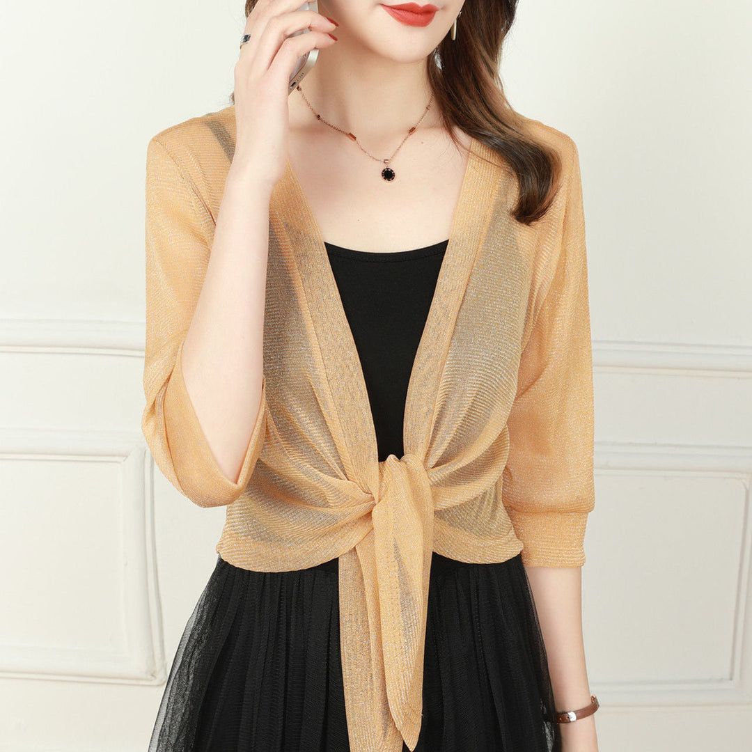 Katie – Airy Blouse with Open Front