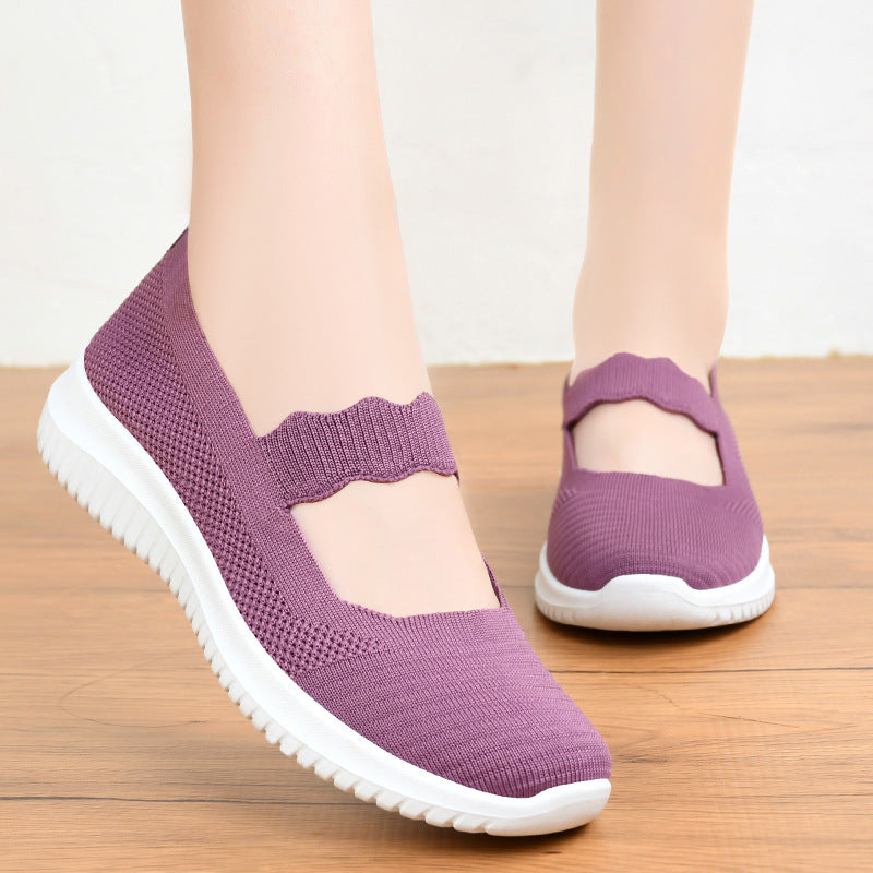 Women's Comfortable and Breathable Ballerinas with Elastic Insert EB