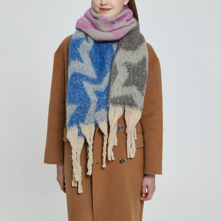 Casual Gradient Warm Scarf
