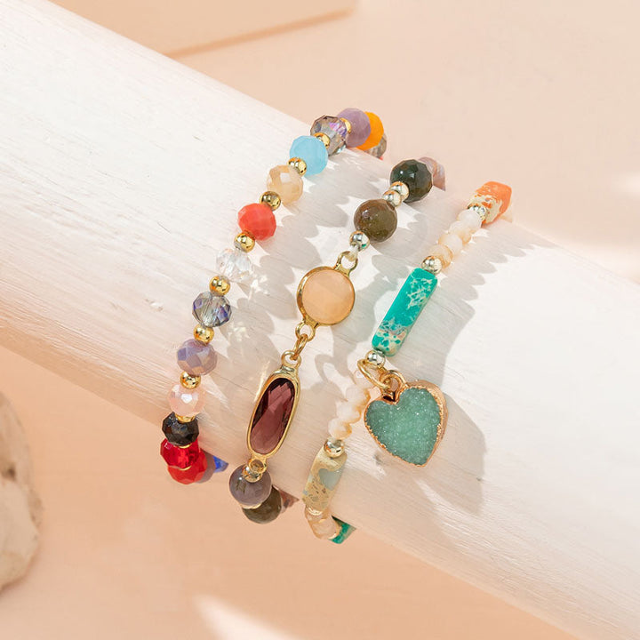 Colorful Beaded Bracelet Set