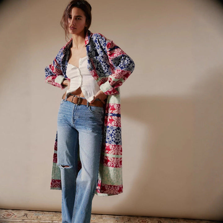 Ladies Cotton Pattern Shirt EB