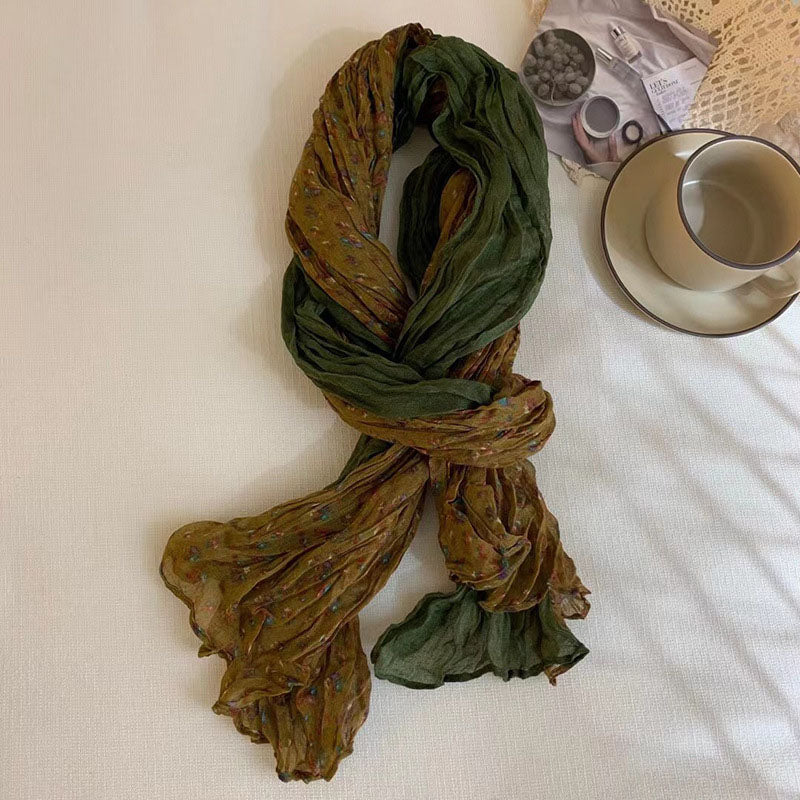 Vintage Floral Print Scarf