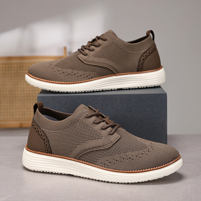 Women's Breathable Sneakers with Flexible Sole and Elegant Weave Structure EB