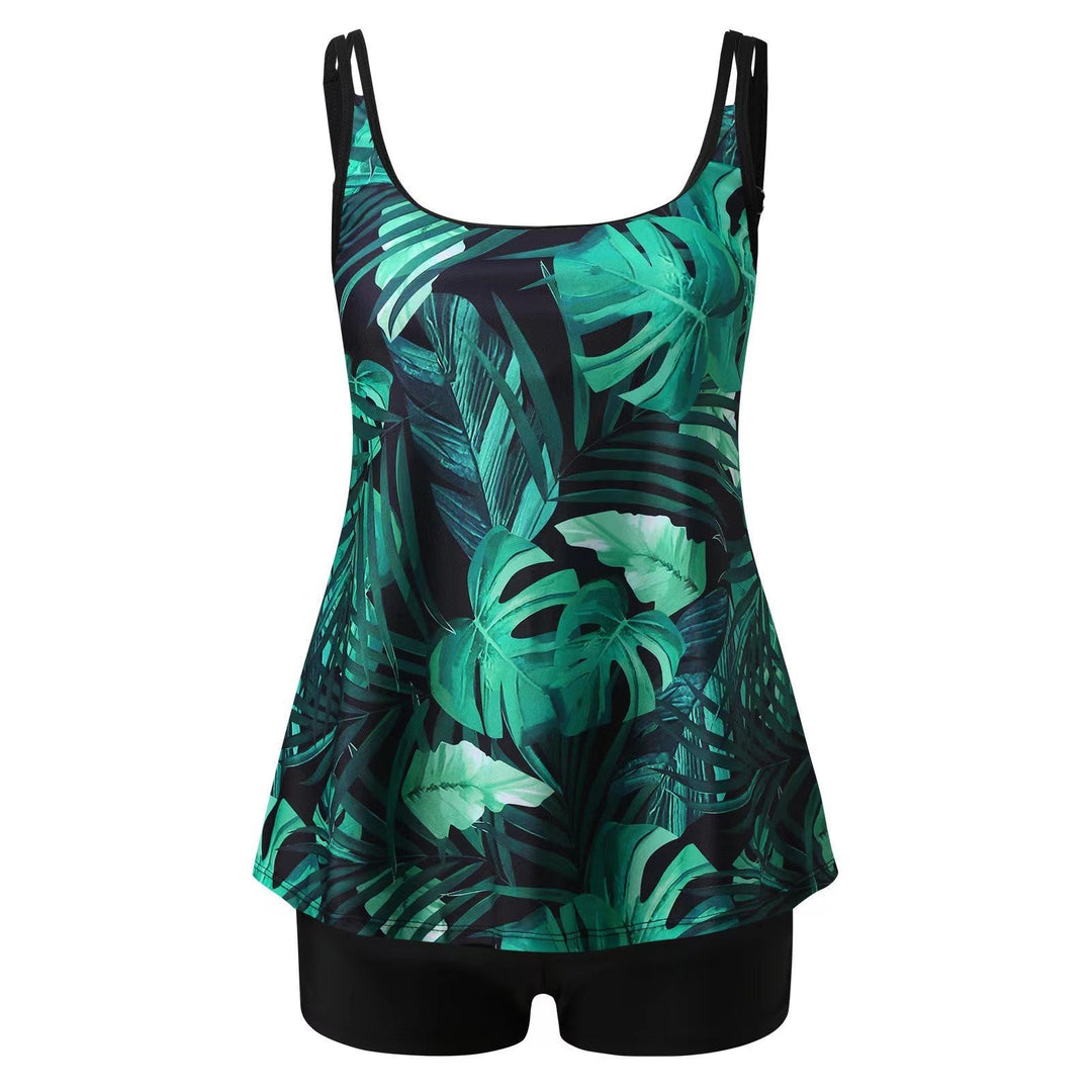 Women's Floral Tankini Set with Swim Shorts