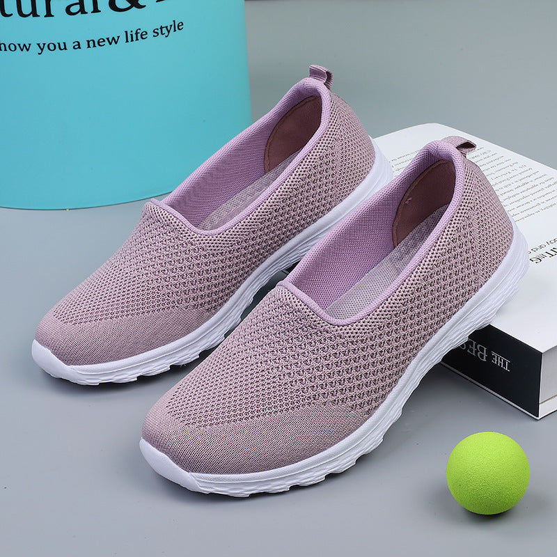 Women's Comfortable Slip-On Sneakers with Breathable Upper EB