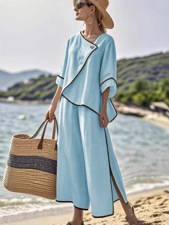 Chic linen boho set