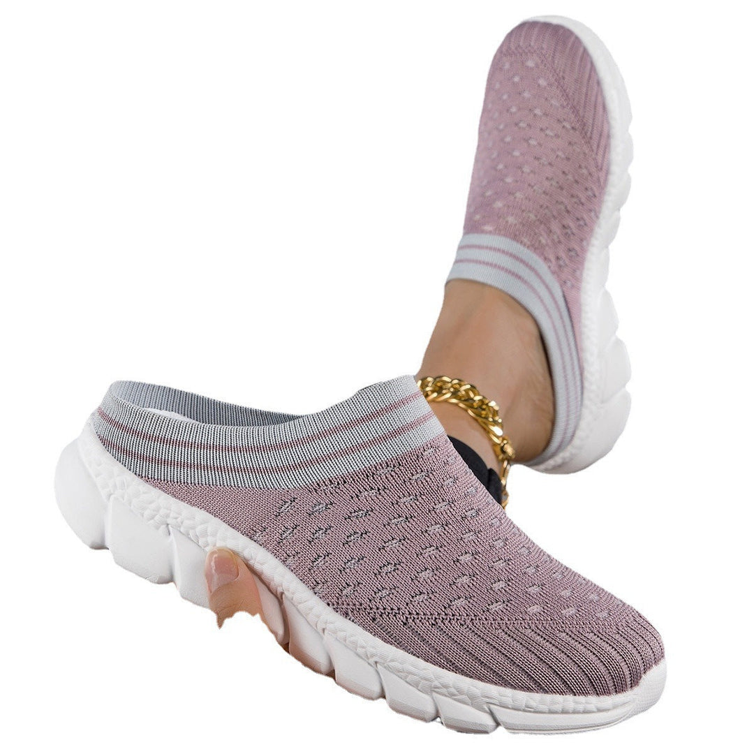 Women's Comfortable Slip-On Sneakers with Breathable Upper Material and Non-Slip Sole EB