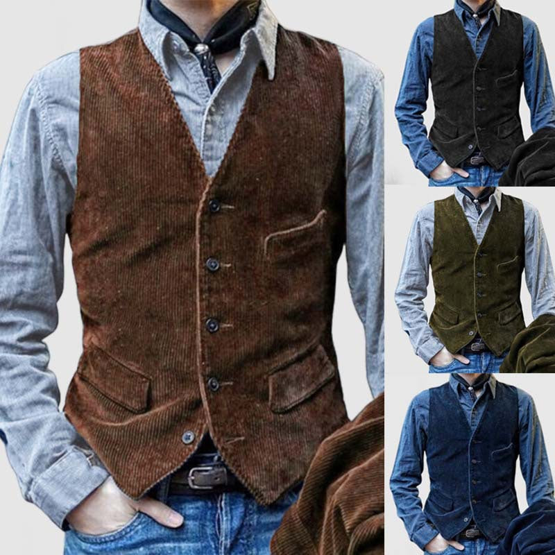Men's Elegant Formal Waistcoat - Versatile & Stylish