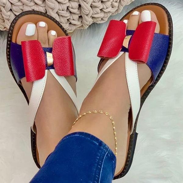 Ladies' Comfortable Sandals with Eye-Catching Bow Detail EB
