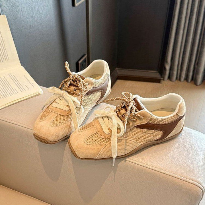 Women's Breathable Lifestyle Sneakers with Luxurious Suede Upper and Flexible Sole Profile EB
