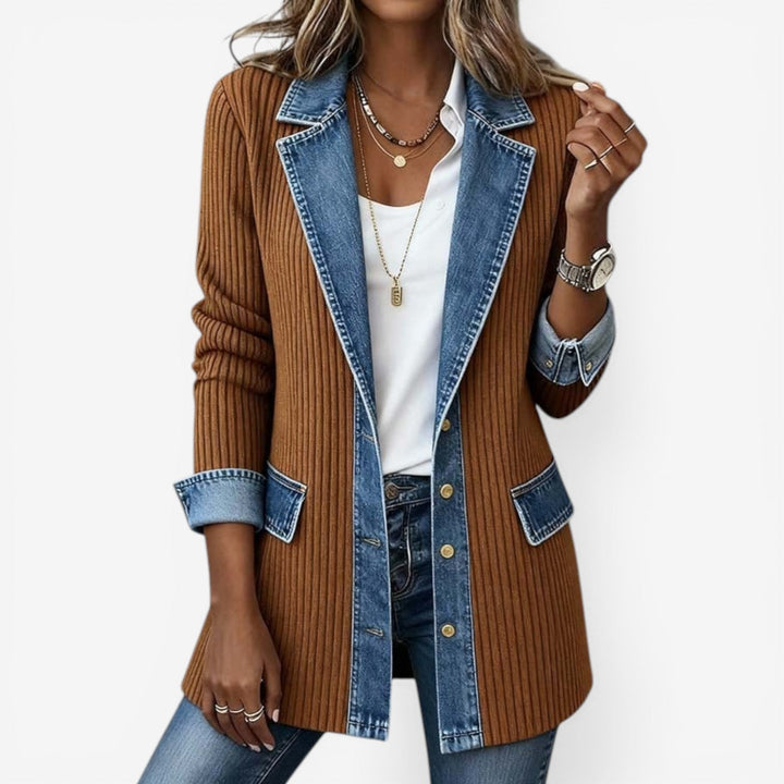 Emilia™  |  Mixed Denim Jacket