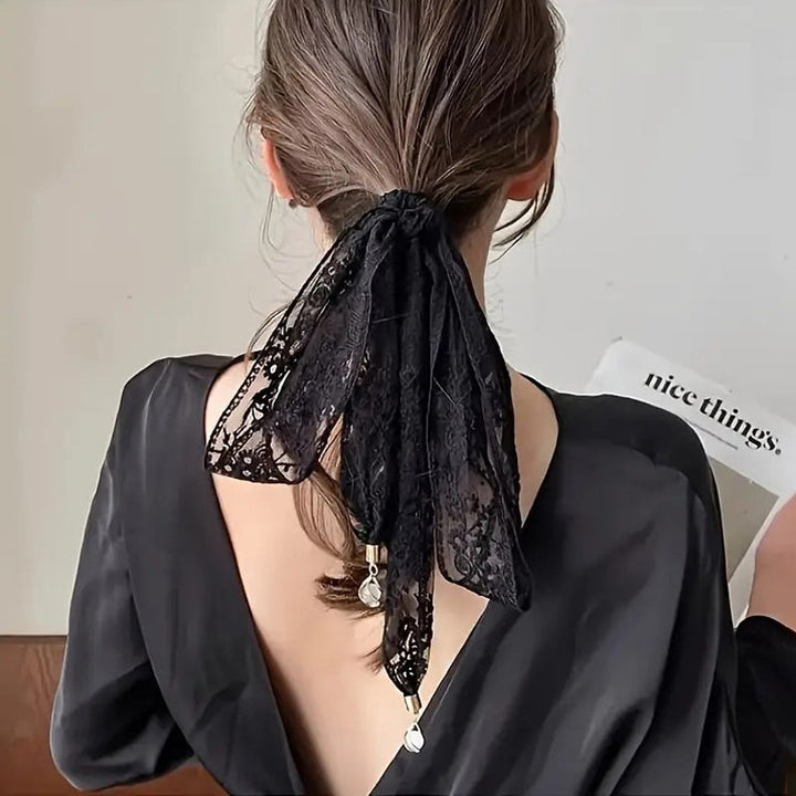 Elegant Embroidered Flower Scarf
