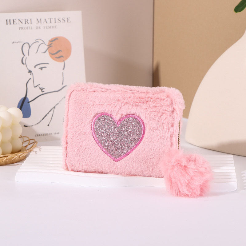 Embroidered Heart Wallet