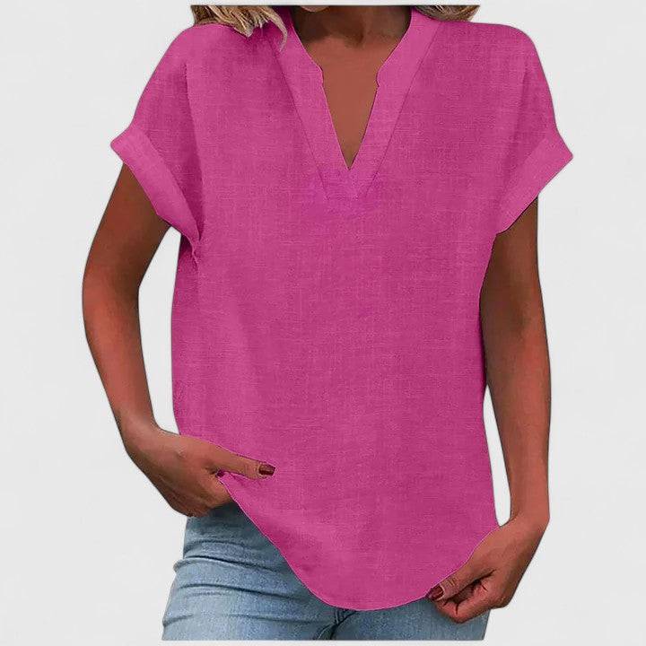 Xavinah™  |  Comfortable V-neck Blouse