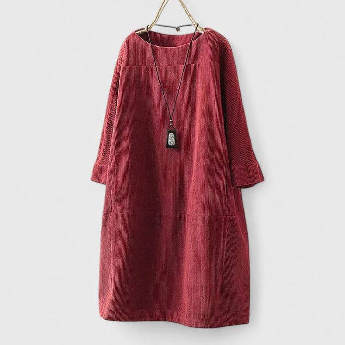 Lorra™ comfortable midi dress by Emma & Rose Cape Town, shown in a relaxed fit with a soft fabric and elegant design.