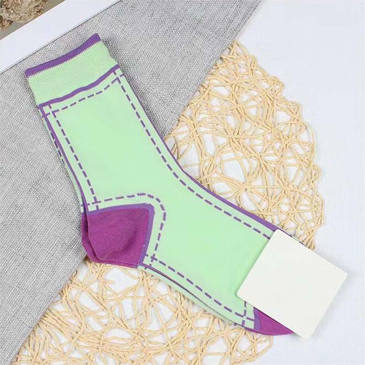 Casual Color Block Socks