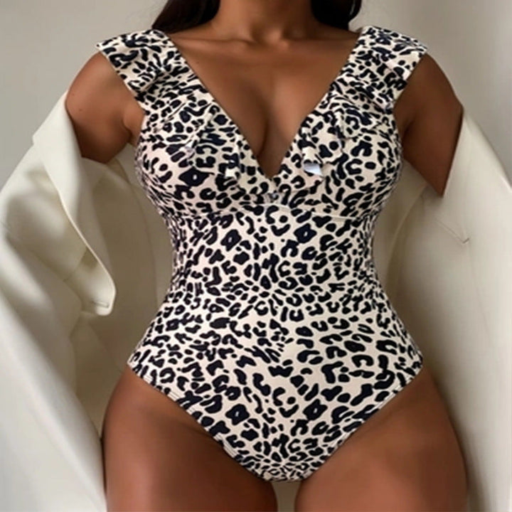 Women's Swimsuit with Voluminous Ruffles EB