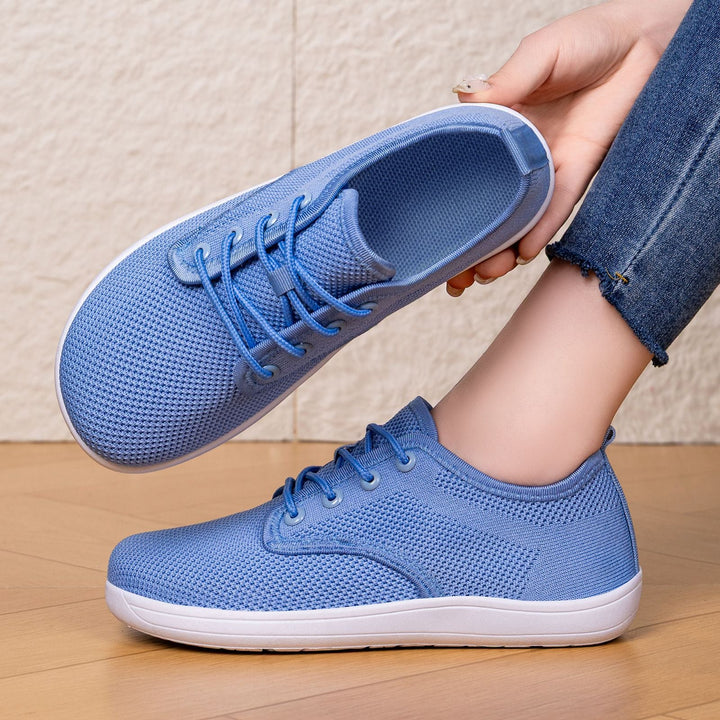 Women’s Breathable Sneakers with Elastic Leather Upper EB