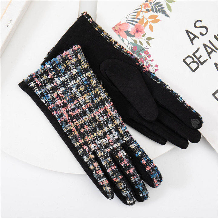 Warm Checked Gloves
