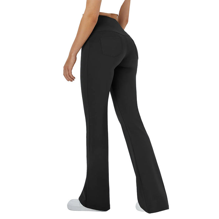 Women's Comfortable Sports Leggings with High Waist and Practical Pockets EB