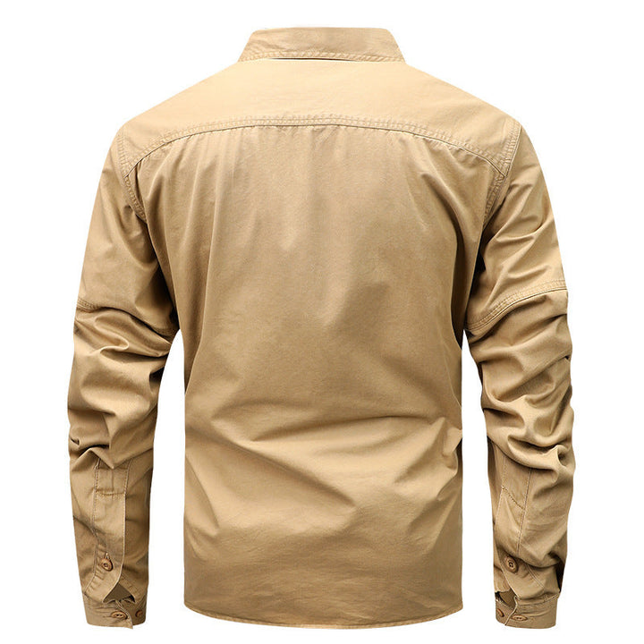 Men's Long Sleeve Field Shirt with Chest Pockets