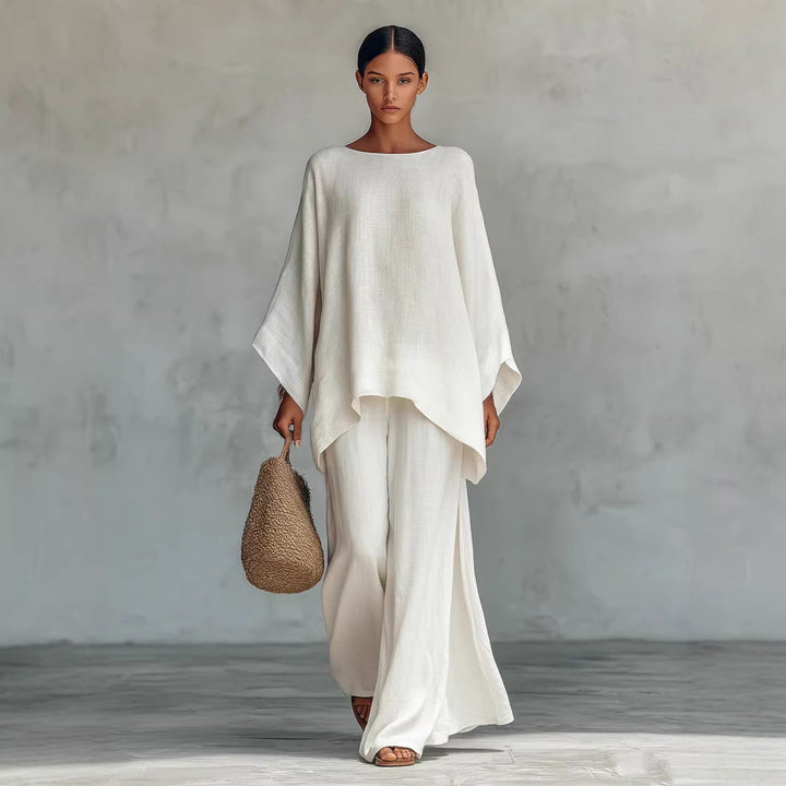 Women's Casual Two-Piece Wide Leg Pant Set