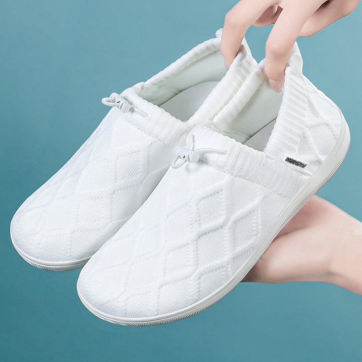 Women's Comfortable Slip-On Casual Shoes with Elastic Entry and Breathable Structure EB