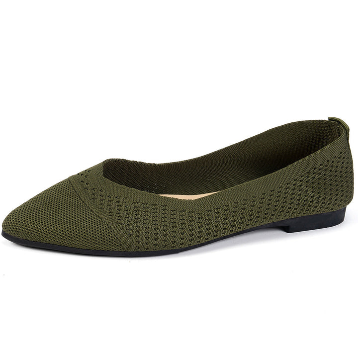 Ladies' Ballerinas with Creative Houndstooth Pattern and Flexible Footbed EB