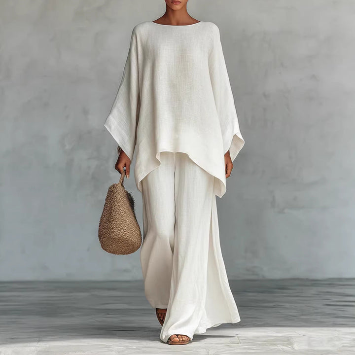 Women's Casual Two-Piece Wide Leg Pant Set