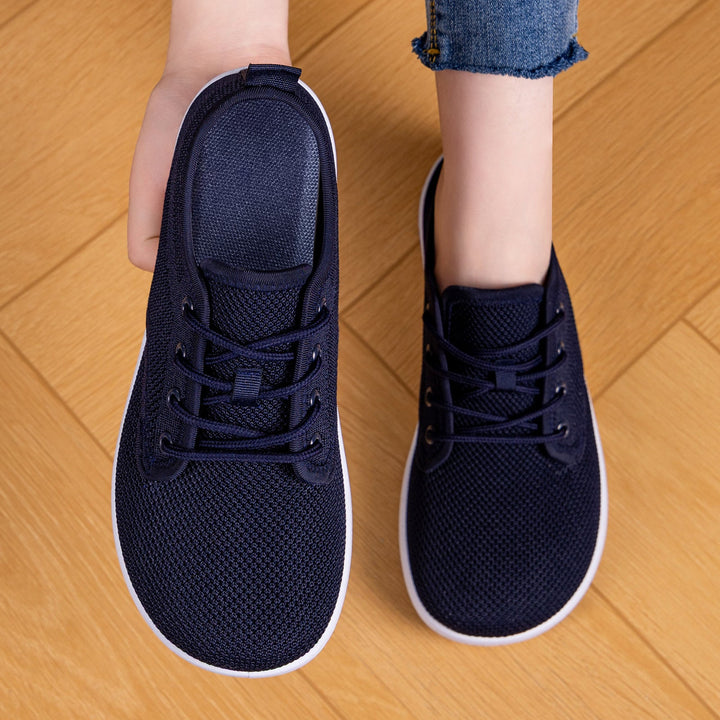 Women’s Breathable Sneakers with Elastic Leather Upper EB