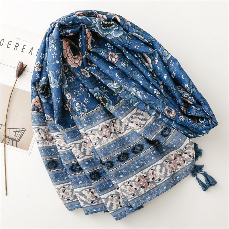 Vintage Ethnic Printed Scarf