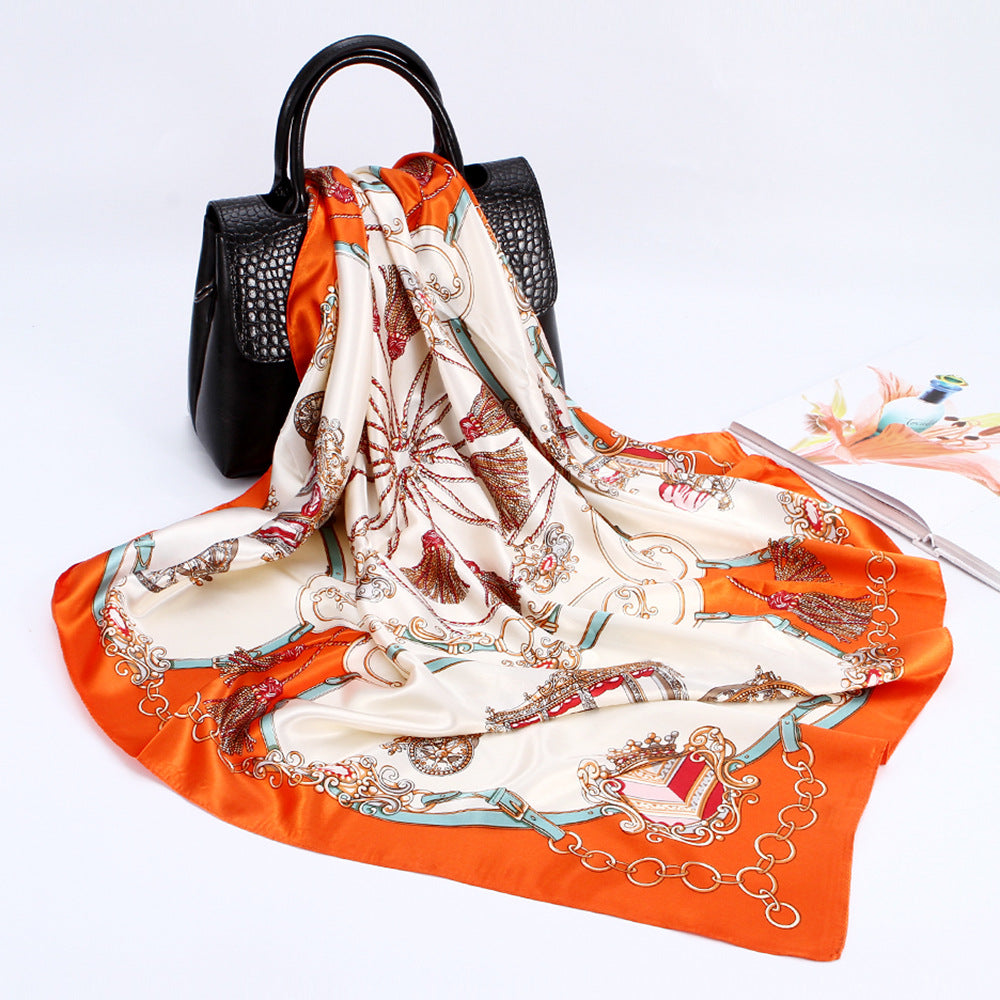 Women's Scarf with Baroque Pattern