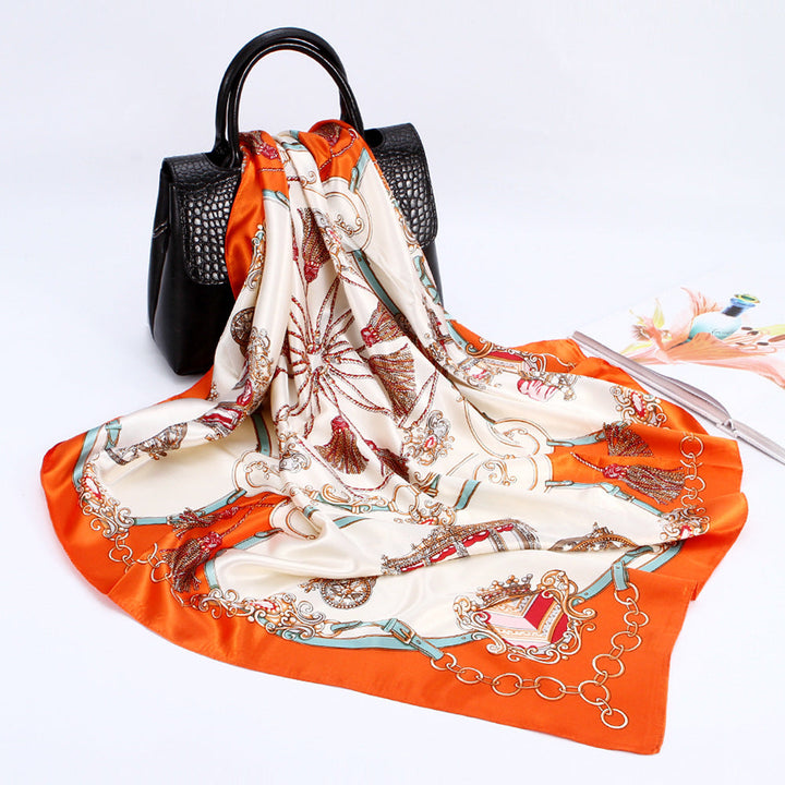 Women's Scarf with Baroque Pattern