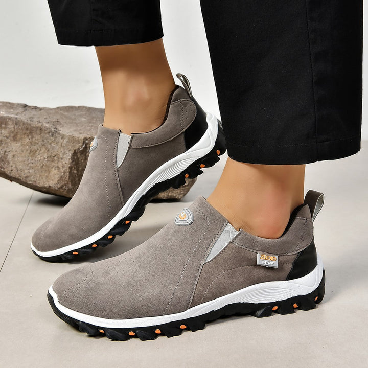 Women's Breathable Outdoor Sneakers with Elastic Slip-On and Non-Slip Sole EB