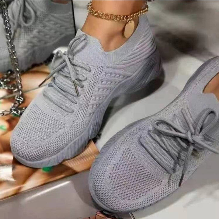 Women's Breathable Casual Shoes with Non-Slip Sole and Elastic Inserts EB