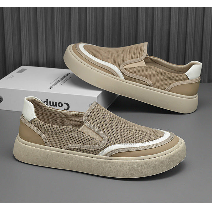 Women's Breathable Slip-On Sneakers with Elastic Inserts EB