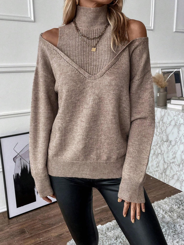 Women's Turtleneck Sweater with Long Sleeves